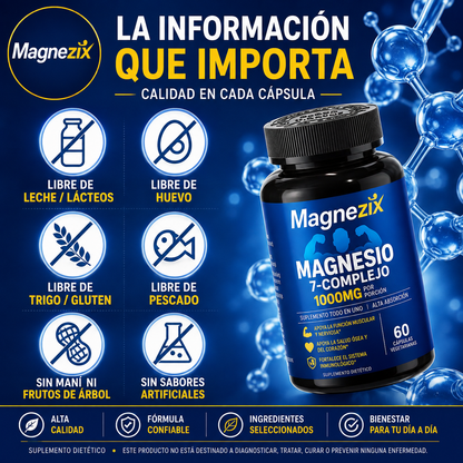 Magnezix Magnesio 7-Complejo 1000 mg