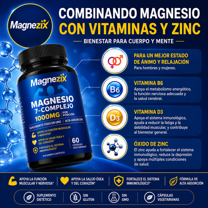 Magnezix Magnesio 7-Complejo 1000 mg